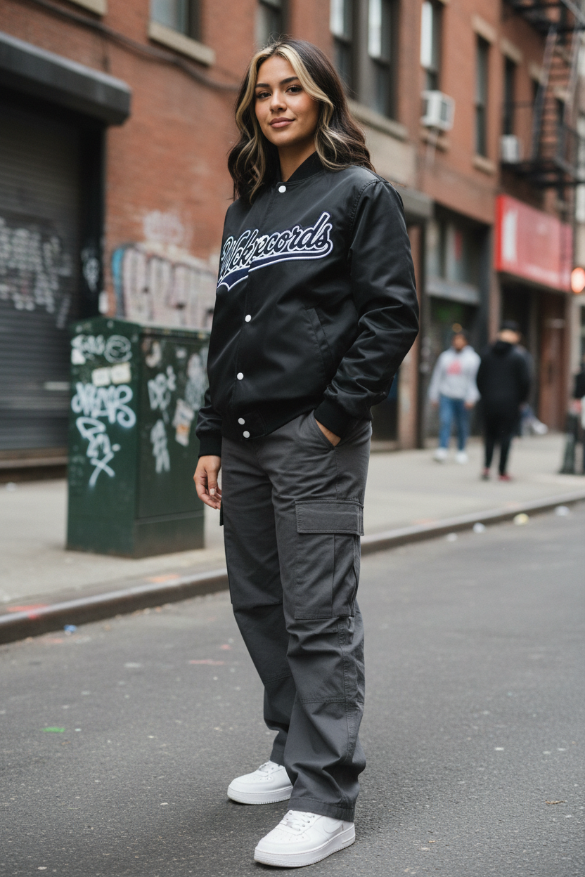 Wckrecords Varsity Bomber Jacket