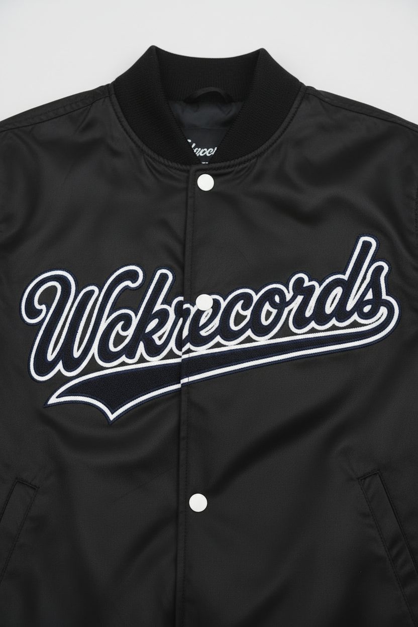Wckrecords Varsity Bomber Jacket